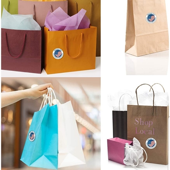 100 ct  1.5" American flag thank you - Picture 5 of 8